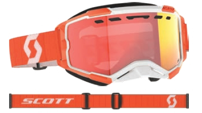 Scott USA - Scott USA Fury Snowcross Goggles - 278605-0036312 - Orange/Enhancer Red Chrome Lens - OSFM