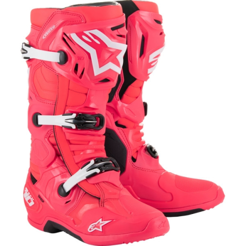 Alpinestars - Alpinestars Tech 10 Boots - 2010020-3812-13 - Diva Pink/White - 13