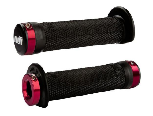 ODI - ODI 120mm Ruffian ATV Lock-On Grips - Red Clamp - J31RFB-R