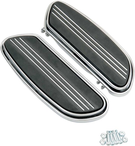Drag Specialties - Drag Specialties Streamline Driver Floorboards - Chrome - P17-0431