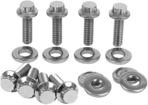 Diamond Engineering - Diamond Engineering Rocker Box 12-Point Polished Stainless Engine Bolt Kit - PB570S