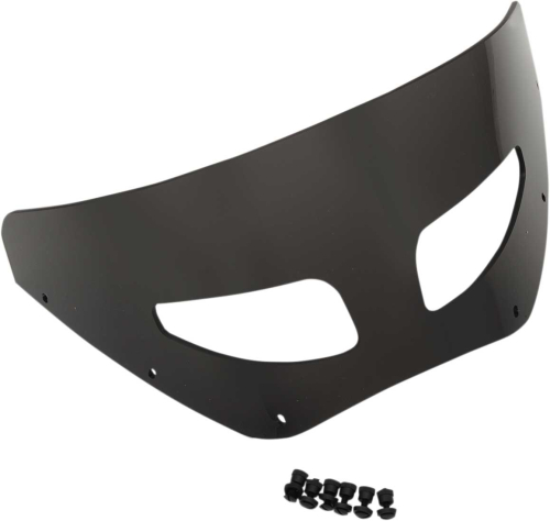 Memphis Shades - Memphis Shades Vented Windshield for Road Warrior Fairing - 7in. - Dark Black Smoke - MEP87210