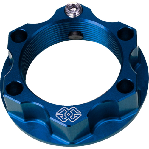 Gilles Tooling - Gilles Tooling ACMA Top Yoke Nut - Blue - ACMA-28-10-BL
