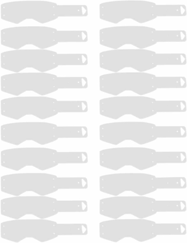 Moose Racing - Moose Racing Replica Tear-Offs for Scott Prospect Goggles - 20 Pack - 2602-0808