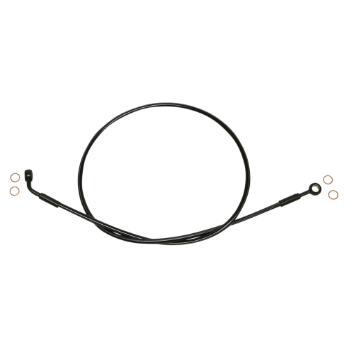 Magnum - Magnum Black Coated XR Stainless Front Brakeline Kit with Black Fittings - 38in. Total Length - SBB0607-38