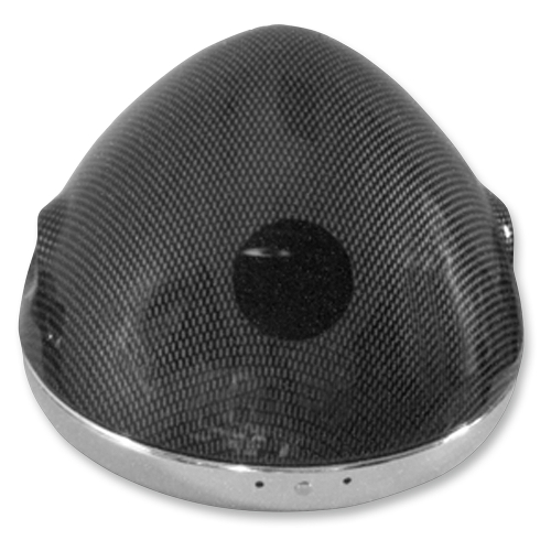 Emgo - Emgo Lucas Style 7in. Side Mount Headlight Shells - Carbon - 66-65069