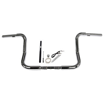 Fat Baggers, Inc. - Fat Baggers, Inc. 1-1/4in. EZ Install Round Top Handlebar Kit - Chrome - 919412