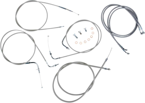 Baron Custom Accessories - Baron Custom Accessories Stainless Cable and Line Kit (+18in.) - BA-8048KT-18