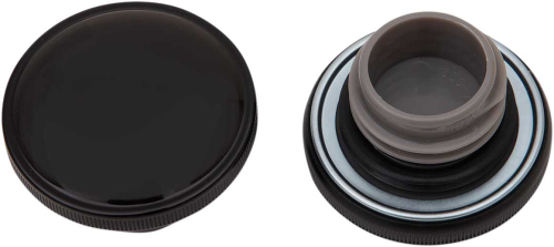 Drag Specialties - Drag Specialties Screw-In Gas Cap - Gloss Black Without Vented - 0703-0818