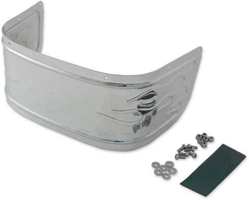Drag Specialties - Drag Specialties Front Fender Skirt - Flamed - Chrome - 1405-0223