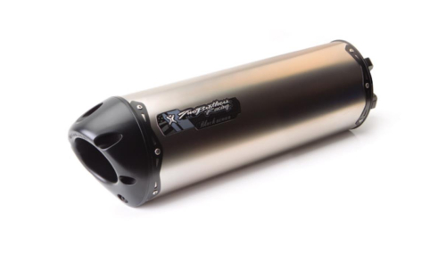 Two Brothers Racing - Two Brothers Racing M-2 Black Series V.A.L.E. Slip-On - Titanium - 005-3570408V-B