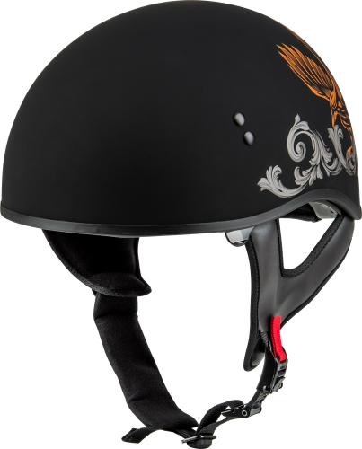 G-Max - G-Max HH-65 Corvus Helmet - H16510943 - Matte Black/Silver/Orange - X-Small