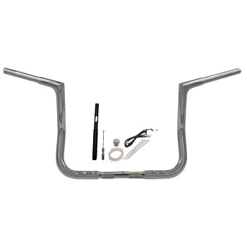 Fat Baggers, Inc. - Fat Baggers, Inc. 1-1/4in. EZ Install Flat Top Handlebar Kit - Chrome - 719012