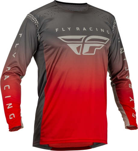Fly Racing - Fly Racing Lite Youth Jersey - 376-723YX - Red/Gray - X-Large