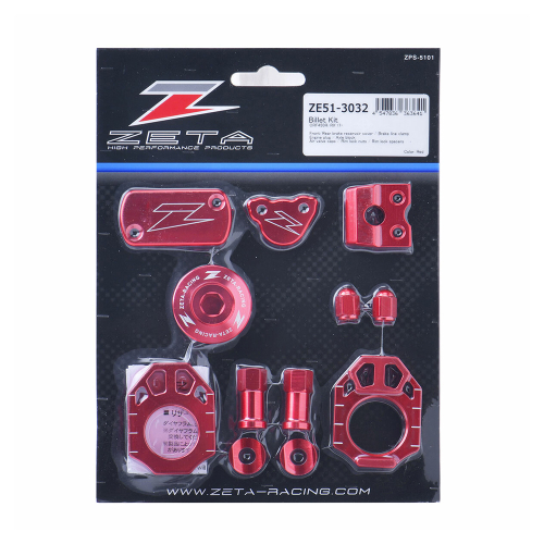 ZETA - ZETA Billet Kit - Red - ZE51-3032