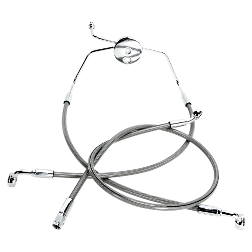 Magnum - Magnum Clear Coated XR Stainless Front Brakeline Kit - 19in. Upper Brake Length - SSC1304-33
