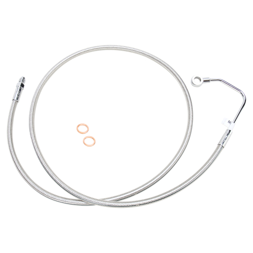 Magnum - Magnum Polished Stainless Designer Series Front Mid Brake Line - 57011