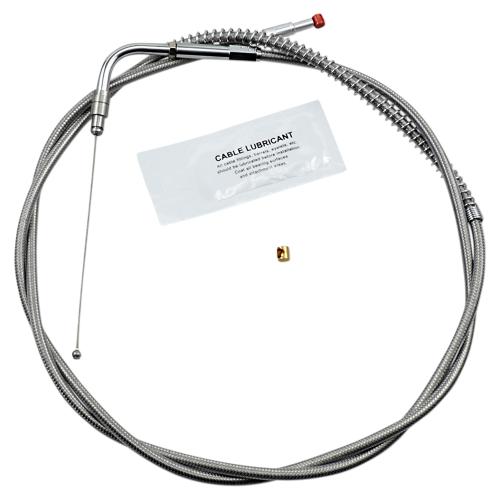 Barnett - Barnett Stainless Clear-Coated Throttle Cable (+12in.) - 102-30-30020-12