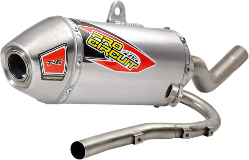 Pro Circuit - Pro Circuit T-6 4-Stroke Exhaust System - Stainless - 0122030G