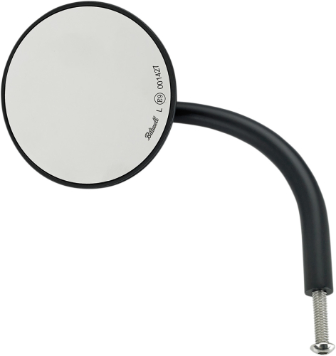 Biltwell Inc. - Biltwell Inc. Round Perch Mount Utility Mirror - Black - 6503-400-131