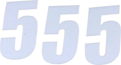 DCOR - DCOR Individual Numbers 4in. - No.5 - White - 45-14-5
