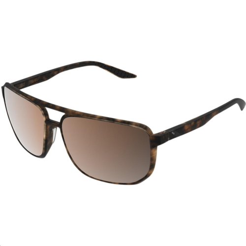 100% - 100% Konnor Aviator Sunglasses - 61043-089-49 - Soft Tact Havana/Bronze Lens - OSFA