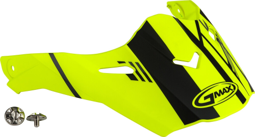 G-Max - G-Max Visor with Screws for AT-21/S Helmets - Epic Matte Hi-Vis/Black - G021065