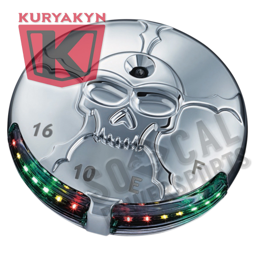 Kuryakyn - Kuryakyn Zombie LED Fuel and Battery Gauge - 7357
