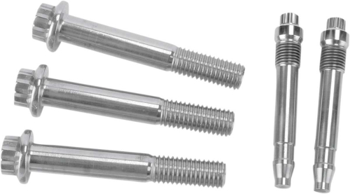 Diamond Engineering - Diamond Engineering Rear Caliper Mount 12-Point Polished Stainless Individual Brake Bolt Kit - PB503S