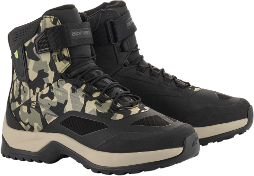 Alpinestars - Alpinestars CR-6 Drystar Riding Shoes - 261102016099.5 - Black/Green/Brown - 9.5
