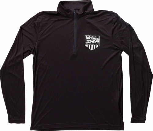 Moose Racing - Moose Racing Quarter Zip Pullover - 3050-5889 - Black - Small