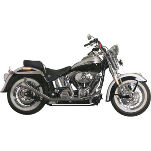 Paughco - Paughco 1 3/4in. Side-by-Side Upsweep Fishtail Exhaust System - Chrome - 426SBS