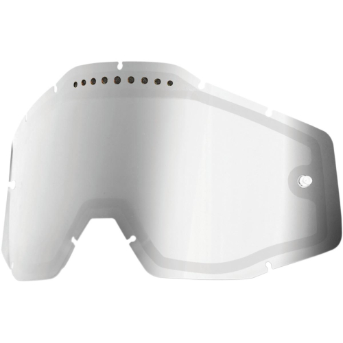 100% - 100% Dual Vented Lens for Racecraft/Accuri Goggles - Mirror Silver - 51006-008-02