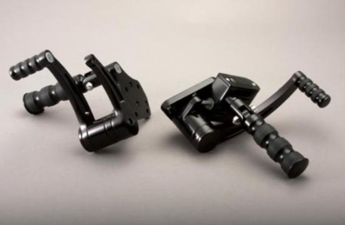 Belt Drives Ltd - Belt Drives Ltd Custom Forward Control Kit - Black Anodized - GMA-FC-100-B