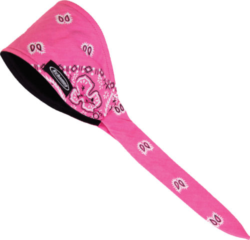 Schampa - Schampa Old School Bandana - OSB1-200 - Hot Pink Ground White/Black Paisley - OSFM
