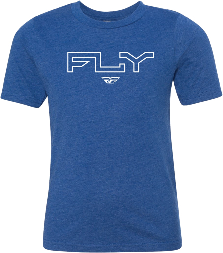Fly Racing - Fly Racing Fly Edge Youth T-Shirt - 354-0310YM - Royal Blue - Medium
