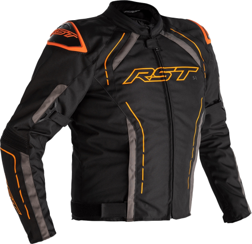 RST - RST S1 CE Jacket - 102559ORG-44 - Black/Gray/Neon Orange - Large