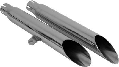 Emgo - Emgo Slip-On Muffler - Slash - Chrome - 80-75112