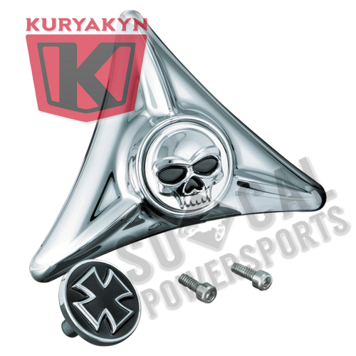 Kuryakyn - Kuryakyn License Plate Mounting Hole Cover with Emblems - 3158