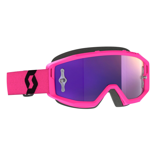 Scott USA - Scott USA Primal Goggles - 278597-1665281 - Black/Pink/Chrome/Smoke Lens - OSFM