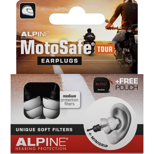 Alpine Motosafe Tour Earplugs - 111.23.110