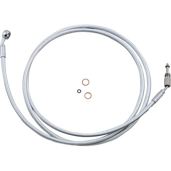 Magnum - Magnum Sterling Chromite Hydraulic Clutch Line - 76in. - 35deg. Banjo Angle - 31276CVO