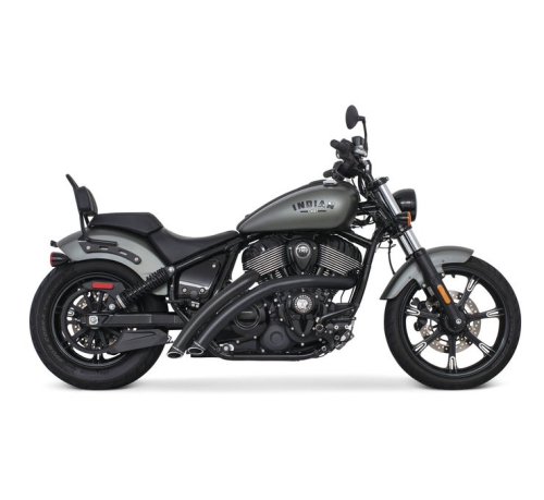 Freedom Performance - Freedom Performance Radical Radius Exhaust System for Chief - Black/Sculpted Black Tip - IN00463