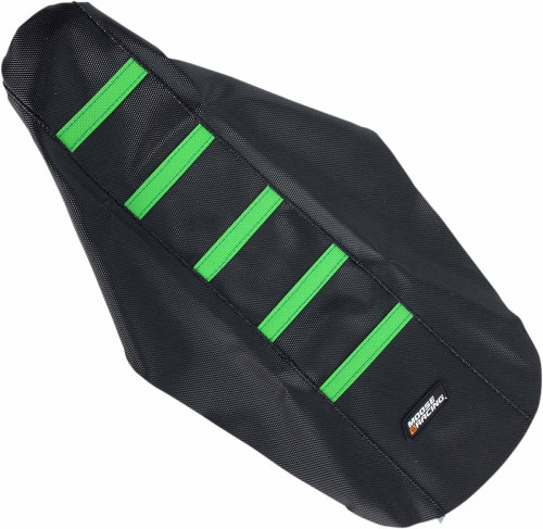 Moose Racing - Moose Racing Ribbed Seat Cover - Black/Green Ribbed - KX8514-33RT