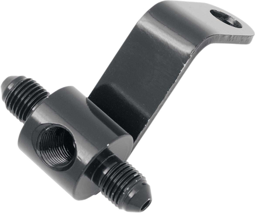 Goodridge - Goodridge Universal Rear XL Brake Tee with Mount - 1/8in. NPT Threads - Ebony - PMCHD-015BK