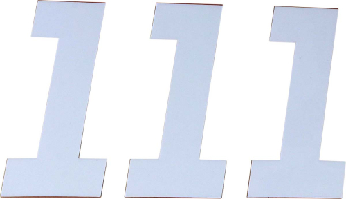 DCOR - DCOR Race Series Individual Numbers 6in. - No.1 - White - 45-36-1