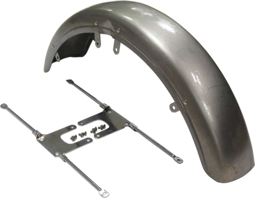 HardDrive - HardDrive Early Style Front Fender with Chrome Brackets - 10-730