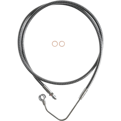 Magnum - Magnum Karbonfibr Designer Series ABS Front Middle Brake Line Kit - 10mm. 35deg. Banjo - 15in. - 77011