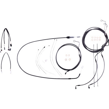 Magnum - Magnum Black Pearl Handlebar Installation Kit for 15in-17in. Ape - 4871192