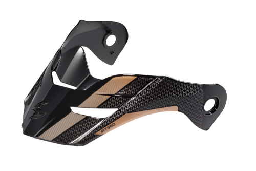 Scorpion - Scorpion Peak Visor for EXO-AT960 Hicks Helmet - Black/Gold - 52-960-10